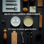 SALTY FISH All-Natural Leather Conditioner and Cleaner,Made with Mink Oil Beeswax,Protect Soften Waterproof Leather Furniture