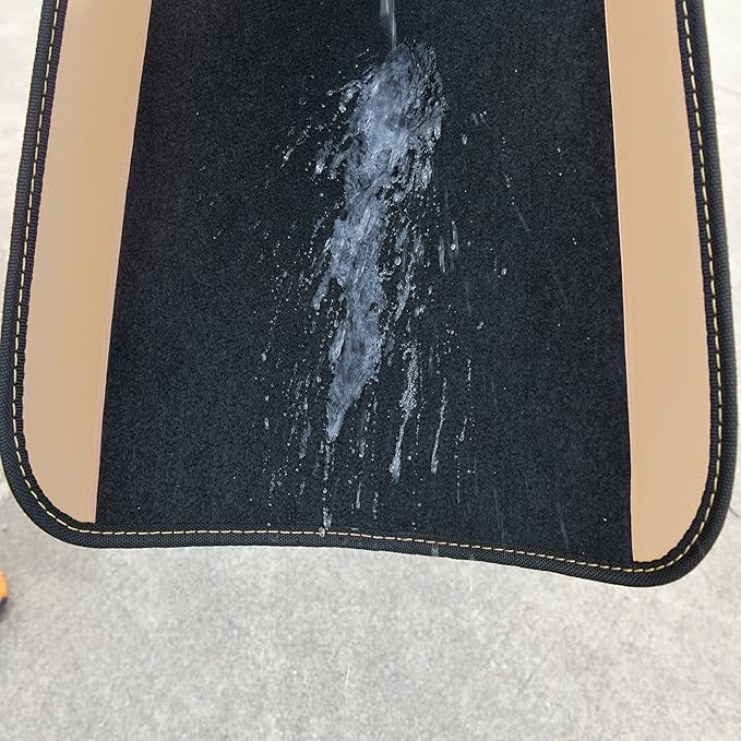 CAR PASS Waterproof Universal Fit Car Floor Mats, Car Mats Fit for SUV,Vans,sedans, Trucks,Set of 4pcs Car Carpet with Driver