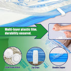 Travel Vacuum Bags with Electric Pump, Vacuum Travel Bags for Luggage and Suitcase, Combo 12 Pack