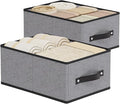 Foldable Storage Boxes, Fabric Storage Baskets with Handles, Cube Organizer Bins for Organizing Shelves, 13 × 9.1 × 5.5 Inch,