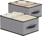 Foldable Storage Boxes, Fabric Storage Baskets with Handles, Cube Organizer Bins for Organizing Shelves, 13 × 9.1 × 5.5 Inch,