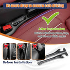 2-PackCar Seat Gap Filler，Car Cup Holder Coaster，Car Seat Crevice Blocker Stop Things from Dropping，Auto Accessories for SUV Truck Sedan