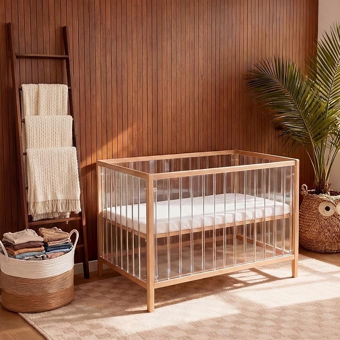 Novabright 3 Pcs Farmhouse Living Room Decoration Set with 5.6 Ft Wooden Blanket Ladder 20 x 13 Inches Large Woven Blanket Ba