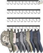 Mkono Hat Rack for Wall Hat Storage Organizer for 40 Baseball Caps, Modern Metal Closet Hat Hooks, Wall Mount Ball Caps Holde