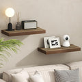 Furinno TANNA Floating Shelves for Wall Set of 2, 12 x 24 Wall Shelf, Wall Mounted Floating Shelf with Invisible Bracket, 2-i
