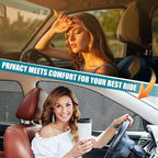 ZATOOTO Car Window Shade for Baby Car Sun Shade Side Window Breathable Mesh Sun Blocker for UV & Heat Glare Free Universal for Most Cars Easy Magnetic Installation Perfect for Camping Travel Napping