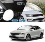 TINGLU Sun Shade for Volkswagen VW Jetta 2011-2018 Accessories Windshield Sun Shade Window Shade UV Rays Protection Sun Visor Cover with Steering Wheel Sunshade Storage Bag
