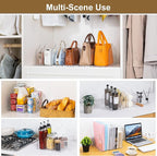 AENTGIU Purse Organizer for Closet, 2 Pack Adjustable Shelf Dividers for Handbag Storage, Transparent Handbag and Purse Stora
