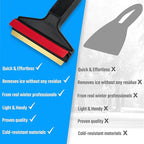 L&P Car Design A053-2 Pack Ice Scraper Brass Blade Original Murska from Europe 100% Quality Winter Goods Automotive Black Red