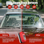 Automotive Oil Film Cleaning Brush & Windshield Cleaner Tool - Clear Vision Glass Cleaner with Oil Film Remover for Car Windows（2PCS