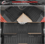 Floor Mats Compatible with 2018-2024 Ford Expedition (Not for Max Models) Cargo Mat Cargo Liner TPE 2023 Expedition 7 Seats Accessories (Trunk Mat+Backrest Mats+Floor Mats)