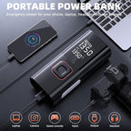 Jump Starter with Air Compressor, 5000A Battery Jumper Starter Portable (9L Gas/8L Diesel) with 160PSI Auto-Shutoff Tire