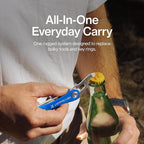 KeySmart Rugged - Multitool Key Holder for Keychain w/Bottle Opener and Pocket Clip, Key Organizer for Key Chain, EDC Keychai