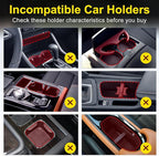 Cup Holder Expander (Adjustable Holder & Base, Auto-Fit Hold, One Button Open), Car Cup Holder Expander for Yeti, Hydro Flask