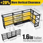 XLarge 64''W Power Tool Organizer Wall Mount | Modular&Corner-Fit 820lbs Garage Storage Rack with 8 Cordless Drill Holder | 4