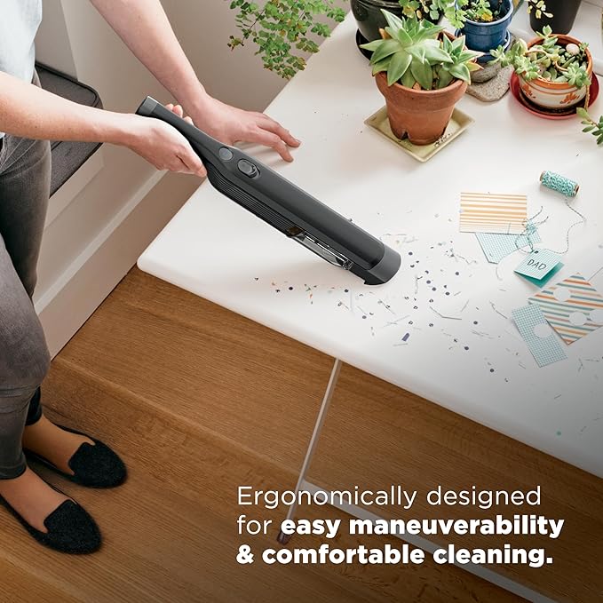 Shark WANDVAC Cordless Hand Vac, Lightweight, Versatile and Portable at 1.4 lbs., Powerful Suction for Pet Hair, Charging Doc