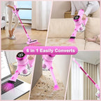 Tikom V500 Cordless Vacuum Cleaner for Home, 40000Pa/450W Stick Vacuum with LED Touch Screen, Charging Wall Dock, Anti-Tangle