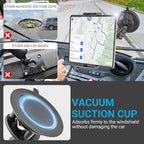Truck Vacuum Suction Cup Windshield Tablet Mount, Dashboard Heavy Duty 360° Rotation Tablet Holder for Car Tractor, Fit for iPad Pro 12.9 Air Mini, Galaxy Tab and 6.1-15.6" Device with Case
