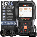 ANCEL Heavy Duty Truck Scanner HD601 All System Diesel Diagnostic Scan Tool fits for Cummins, Detroit, Freightliner,