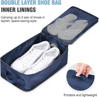 Mossio 6 Set Packing Cubes with Shoe Bag - Lightweight Travel Luggage Suitcase Organizers