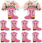 8 Set Western Cowboy Boots Flower Boxes Centerpiece Boot Shape Gift Boxes Western Party Decoration Vase Centerpieces for Tabl