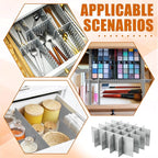 Blosssound 15 Pcs 5.12 Tall Drawer Divider Adjustable Drawer Organizer DIY Ultra Deep Storage Organizer Separator with Fixed 