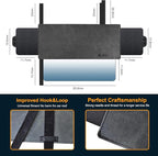 Veharvim Sun Visor Extender for Car with 2 Side Sunshade, Polarized UV400 Visor Extender Attachment for Car Visor with PC Lens,Anti-Glare for Safe Driving (2 Side Panel) (Black, Universal(2Pack))