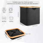 Cube Storage Bin 12 Inch -2 Pack,Collapsible Cube Storage Organizer with Handles,Fabric Storage Bins for Cubes Storages,Squar