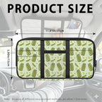 Car Sun Visor Organizer Easy to Store Car Visor Organizer with Multi-Pocket Card Holder Cars Interior Accessories Universal Fit for Most Cars SUV, Cucumbers Print