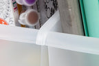 IRIS USA Plastic Book Bin Magazine Holder, 8-Pack, Vertical Standing Connecting Container Box for Office Dorm Study Homework 