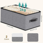 Foldable Storage Bins with Handles, Fabric Storage Cubes for Organizing, Decorative Linen Closet Organizers, 18.5 × 11 × 7.9 