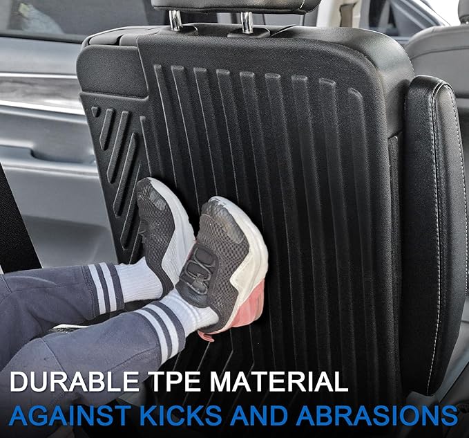 Kick Mats for 2021-2025 2026 Jeep Grand Cherokee L w/Captain Chairs (Only for 6-Seater 2nd Row), All Weather TPE SeatBack Protector Accessories (L | 2nd Row Backrest Mats)