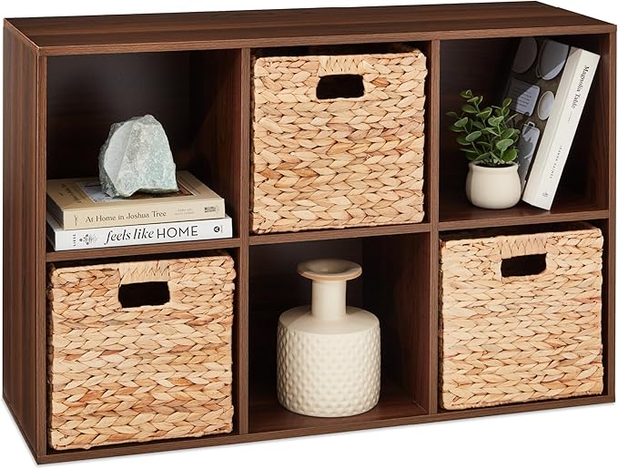 Best Choice Products 6-Cube Storage Organizer, 11in Shelf Opening, Bookcase, Display Shelf, Customizable w/ 3 Removable Back 