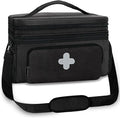 GDNasist Medicine Storage Bag, Medical Bag Pill Bottle Organizer for Emergency, Medicine Box Empty with Small Portable Pouch,