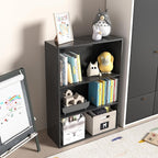 Wooden 3 Cube Storage Organizer,3 Tier Low Bookcase Storage Display Organizer, 33 Inch Versatile Cubes Shelf and Cubby Unit f