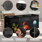 Extra Large Toy Box, Collapsible Sturdy Toy Storage Organizer with Lids, 155L Storage Box for Boys Girls, 42"x16"x14" Kids Bi