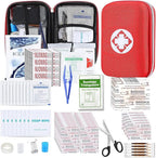 276PCS First Aid Kit Home Car Camping Hiking Emergency Supplies Small Compact Lovely Bag for School Outdoor, Basic Outdoor Es