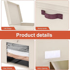 Univivi Storage Bins with Lids, Large Closet Organizers and Storage with Handles & Window, Foldable Fabric Storage Cubes with