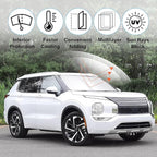 Front Windshield Sun Shade Foldable Car Front Window Sun Shade Windshield Shade Fit for Mitsubishi Outlander 2022-2026(NOT for Outlander Sport) Block UV Rays Keep Cooler