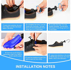eachway Shoe Stretcher Shoe Trees,Adjustable Length & Width for Men and Women (L (for Men's Size Us 10-13.5) Blue)