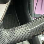 MEWANT DIY Stitching Steering Wheel Cover Wrap for Tesla Model 3 Highland 2023-2025/Model Y 2025 Highland for Tesla Model 3/Model Y Accessories(3D Style)