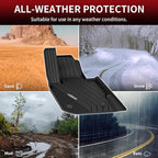 LASFIT Floor Mats Fit for BMW X3 2018-2024/ BMW X4 2019-2024, Custom Fit TPE All Weather Waterproof Floor Liners Front & Rear Rows Car Mats for 30i M40i 30e M40i xDrive30i, Black