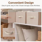 StorageWorks Closet Organizer Storage Baskets, Fabric Storage Bins for Shelves, Closet Organization and Storage Basket, Organ