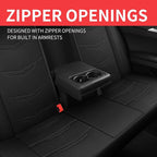 Car Seat Covers Full Set,Leather Car Seat Covers,Breathable and Sporty Car Seat Cover,Universal Fit Anti-Slip Seat Covers for