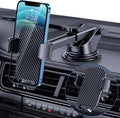 TICILFO Car Phone Holder [Military-Grade Suction] Phone Stand for Car [Super Stable] Automobile Car Mount for iPhone Universal Accessories Air Vent Dashboard Windshield Mount Fit Vehicle Accessories
