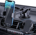 TICILFO Car Phone Holder [Military-Grade Suction] Phone Stand for Car [Super Stable] Automobile Car Mount for iPhone Universal Accessories Air Vent Dashboard Windshield Mount Fit Vehicle Accessories