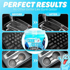 Gunk Getter 12 Pack Cleaning Gel for Those Hard to Reach Places, Automotive Cup Holder Electronic Keyboard Office, Slime Gel 