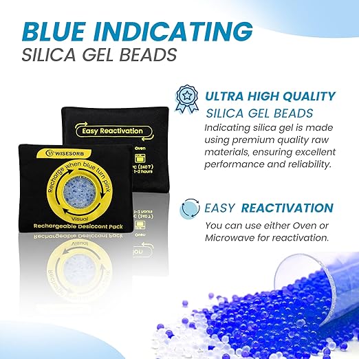 30 Packs 100 Gram Silica Gel Packets, Desiccant Packs for Storage, Moisture Absorber Packs for Moisture Control