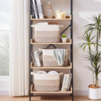 OIASKET Storage Baskets for Organizing, Woven Baskets for Shelves, Rectangle Decorative Organizer for Storage Clothes, Toy, B