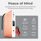 HALO Bolt Air 58830 Portable Car Battery Jump Starter | 100 PSI Air Compressor, 58.8Wh USB Power Bank, Emergency Floodlight